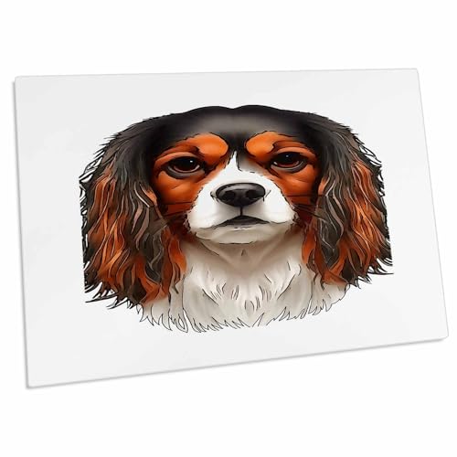 3dRose King Charles Cavalier Spaniel Pad para escritorio