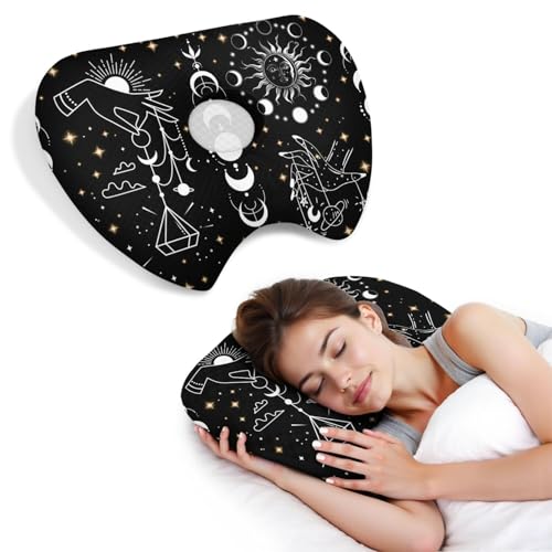 BVOKQUC Ear Piercing Pillow for Side Sleepers Washable