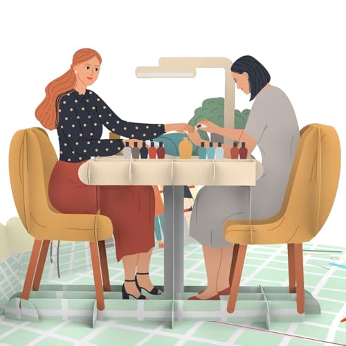 MOKIO® Pop-Up Karte – Nagelstudio – 3D Gutschein für eine Maniküre oder Pediküre, Beauty oder Kosmetik