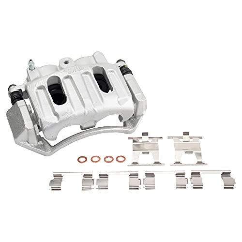 Image of TRQ Front Left Brake Caliper w /Bracket Drivers Side | For 1999-2004 Ford F-150 2004 F-150 Heritage