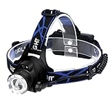 Luzhengyang Rechargeable Headlamp with Motion Sensor and Super Bright LED for Camping Hiking Fishing - with Motion Sensor