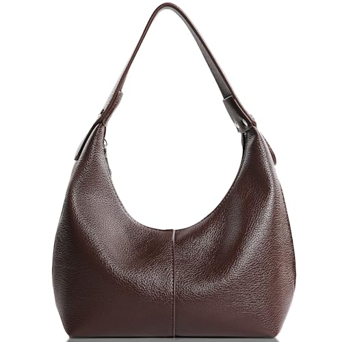 Hobo Bags for Women, Crescent Shoulder Purse Vegan Leather Shoulder Bag Coffee Retro Slouchy Tote Handbag by Ann Bully - Used condition - US$22.43