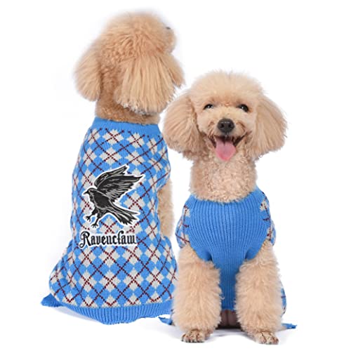 Harry Potter Ravenclaw Pet Sweater - Size Small | Costumes for Dogs | Dog Apparel & Accessories for Hogwarts Houses, Blue by Harry Potter - Used condition - CA$19.00