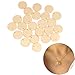 Luckycivia 30PCS 12MM Gold Plated Brass Round, Circle Blank Tags Hole for Jewelry Making 16 GA
