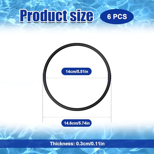 6pcs O-Ring Compatible with GE HHRING for Whole Home Filtration Models GXWH30C GXWH35F GXWH38F GXWH38S GXWH40L WS03X10039 FXHSC FXHTC, Whole House Water Filter O-Ring Replacement Gasket Seal - Thumbnail 2