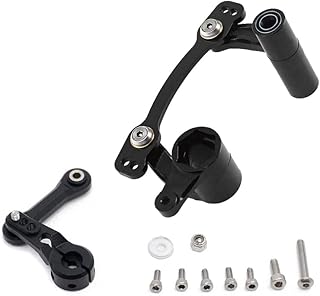 C31447BLACK Steering Bell Crank w/Servo Horn & Linkage for 1/8 Kraton, Senton & Typhon 6S