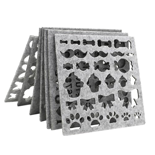 Beatifufu 7 piezas Kit de Moldes para Fieltro Aguja DIY con Plantillas de Apliques Molde para Manualidades de Fieltro para Principiantes Diseño para Creación Rápida y Proyectos Creativos