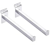 KEILEOHO 12 PCS 10 Inch Slatwall Deluxe Hooks, Heavy Duty Slatwall Shelf Brackets, Display Hooks for