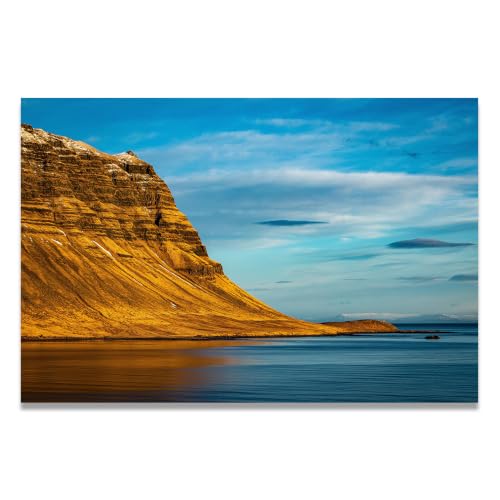 Cuadro decorativo VHdfgTY El Cielo Azul, lienzo de paisaje montañoso de 30x45cm sin marco