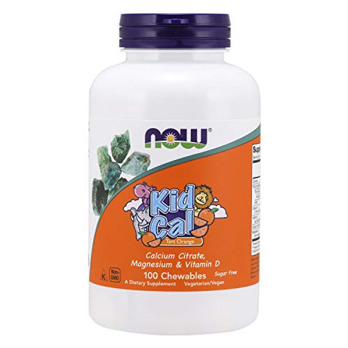 NOW Supplements, Kid Cal with Calcium Citrate, Magnesium and Vitamin D, Tart Orange