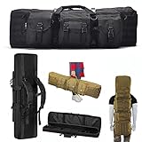 TPFRUPGD Soft Rifle Case,93cm/108cm/118cm Durable Tactical Carbine Rifle Bag and Multi-Function Gun Bag- Lockable Compartment,Fit for Rifle and Pistol Storage or Transportation(B,118cm)