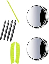 Car Blind Spot Mirror for Volvo XC40 XC60 XC70 XC90 2000-2025, Auto Safety Prompt Decals, Car Rearview Rain Visor, Mirror Rain Visor Eyebrow,Reflective Strips + Blind spot Mirrors