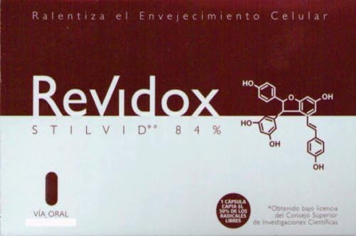 Revidox 60 Cap Stilvid 84% Resveratrol Antiox Anti Age Actafarma
