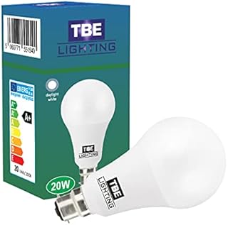 TBE LIGHTING 20W LED A80 Bulb - B22 Standard Bayonet Fitting, 150w Equivalent Non-Dimmable Energy Saving LED A80 Bulb, 1800 Lumen Output, 20,000Hrs Life Expectancy (6000K Daylight White)