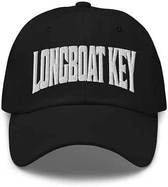 Longboat Key Baseball Cap Longboat Key Dad Hat Florida FL Hat Embroidered Souvenir