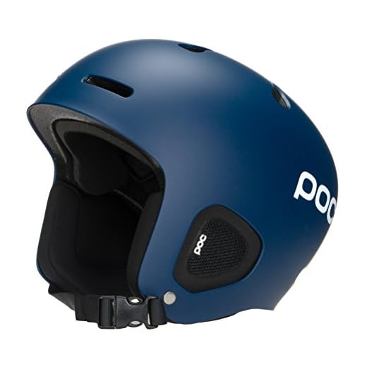 POC, Auric, Lightweight and Highly Ventilated Helmet, Lead Blue, XL/XXL