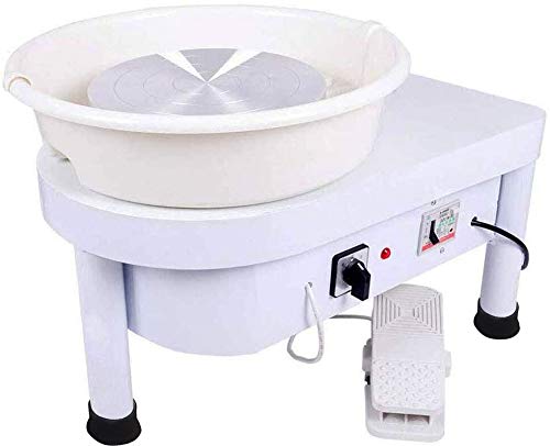 ZXMT Pottery Wheel Machine 25CM 110V Potter Forming Machine Electric Pottery Wheel Tool
