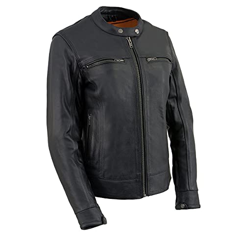 Image of Milwaukee Leather Women's 'Sporty and Elegant' Scooter Style Motorcycle Leather Rider Jacket