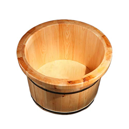 Cubeta de madera para pies con tapa, spa sin masaje