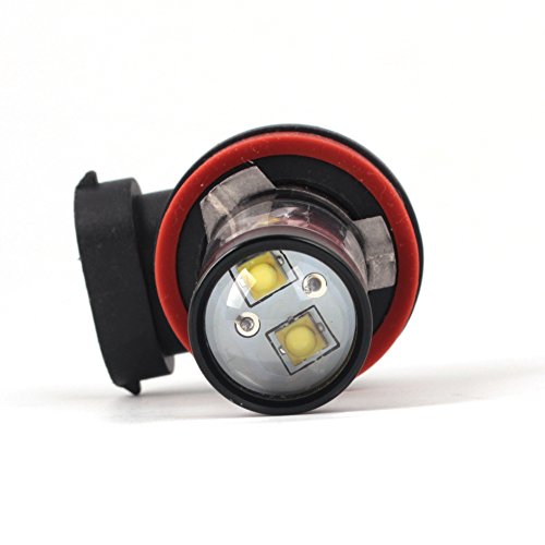 Alla Lighting H8 H11 Led Fog Lights/Daytime Running Lights(Drl) Bulbs Super Bright High Power 50W 12V H16, 6000K Xenon White Replacement Upgrade #TOP6