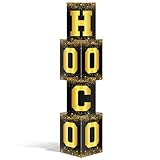 Watersay HOCO Sign Decoration 2026 HOCO Column Photo Booth Party Decoration Yard Sign Homecoming Night Background with Letters Card Stock Outdoor Decor for Students Homecoming Party Supplies(Gold)