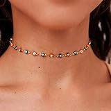 Halskette mit bösem Blick ist aus Legierung und Kristall, schadet nicht und reizt die Haut.