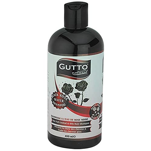 Gutto - Shampoing à l'eau de Rose Noire - Prévient la chute des cheveux & Traite les cheveux gras Cover