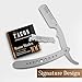 Facón Straight Razors for Men - Professional Barber Straight Edge Razor Kit with 100 Blades, Classic Stainless Steel Barbero Shaver for a Smooth & Precise Shave, Premium Barber Razor for Men's Shaving