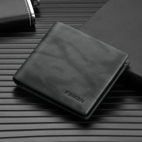 Wallet for Men-Genuine Leather RFID Blocking Bifold Stylish Slim Minimalist Front Pocket - Thin & Stylish Wallet With 1 ID Window2