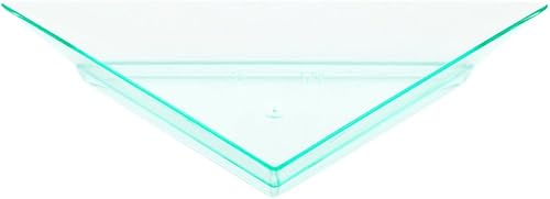 Miniatura 2 de Restaurantware Mini platos de aperitivo de 4 x 2 pulgadas, 100 platos triangulares desechables  Sirve muestras de aperitivos o aperitivos para