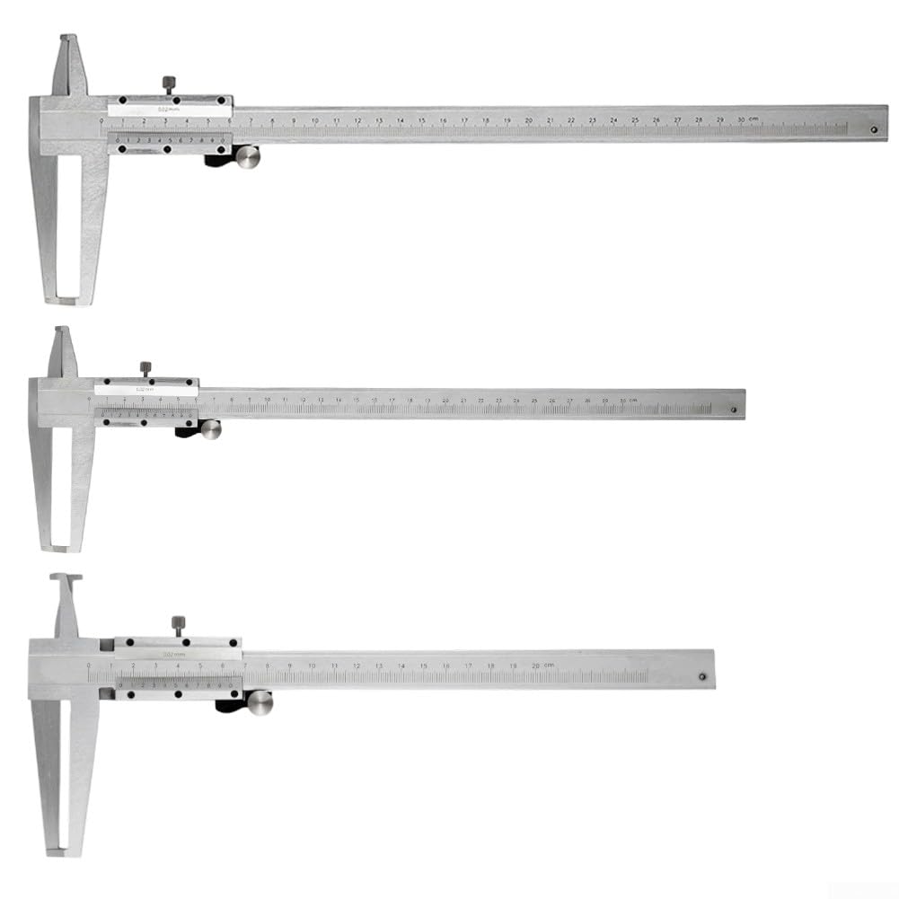 Calibrador de doble ranura interior de 9 a 300 mm, calibre de precisión de acero inoxidable para medición de diámetro interior, bricolaje, taller en casa, grado profesional (9-150 mm)