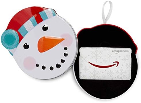 Amazon.co.uk Gift Card for Custom Amount in a Snowman Tin - FREE One-Day Delivery