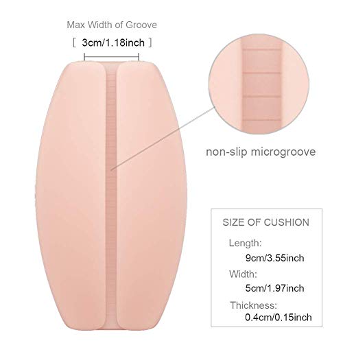 SUREMATE Silicone Bra Strap Cushions Shoulder Protectors Pads Non-slip Soft Holder - 2 Pairs