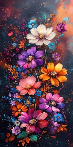 Diamond Painting Adulte Plantes : Kit Broderie 5D Grand Format 60x120cm