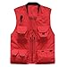 Produktbild Weste Mehrfach Fotografie Kamera Angelweste ZHJING (Color : Red, Size : 3XL)