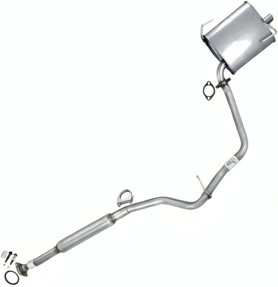 Northeastern Exhaust | Stainless Steel - Exhaust Muffler and Resonator Pipe Assembly Compatible for Subaru Impreza 2012-2016 2.0L SEDAN - Includes Clamp, Gaskets, and Bolts Spring