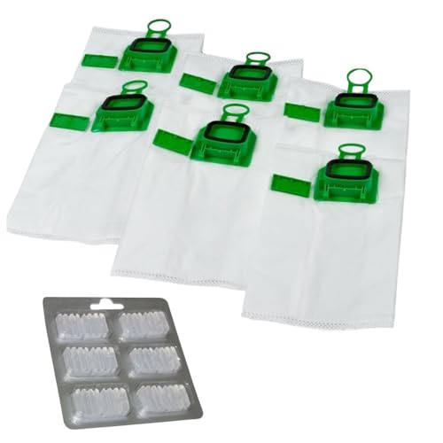 KIT - 6 Sacchetti Folletto Compatibili Vk150, vk140 + 1 Profumatore - Sacchetti Aspirapolvere Folletto In Microfibra, Ricambi Folletto Compatibili