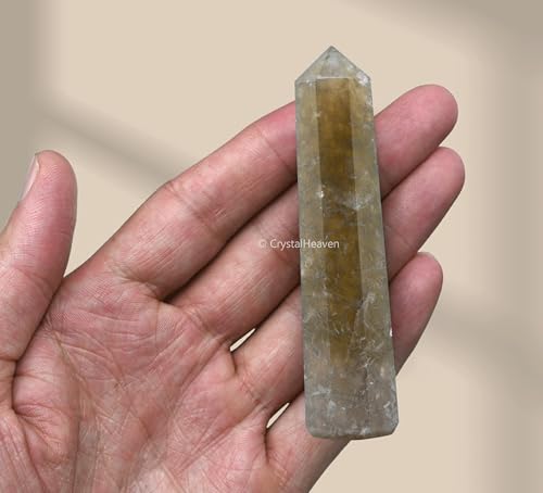 Image of Crystal Heaven Smoky Quartz Crystal Tower Obelisk Point For Chakra, Healing And Balancing - Aaa Grade Original Certified Gemstone Agate For Reiki Meditation Yoga Spiritual (3-4 Inches)