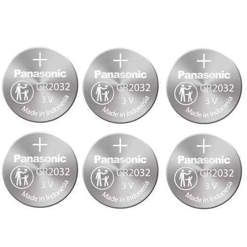 (6pcs) PANASONIC Cr2032 3v Lithium Coin Cell Battery for Misfit Shine Sh0az Personal Physical Activity Monitor