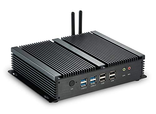 Image of Mini PC, i5 CPU Office Computer, 8GB RAM, 128GB SSD, HD Graphics 4400, 6xCOM RS232, 4xUSB 3.0, 2xNICs, 2xHD, Metal Case