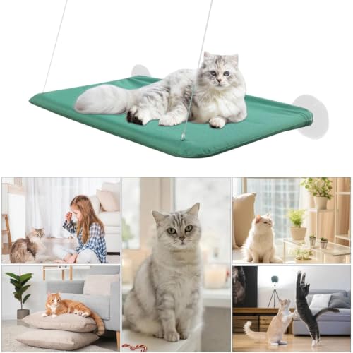 Katzen-Fensterbett, robuste Sitzstange, Saugnapf-Hängematte, Fensterbank, Haustierablage, interaktive weiche Katzenliege, Bühne, Indoor-Katzen-Sonnenbett, großes Kätzchen-Fensterkletterer, 3-5