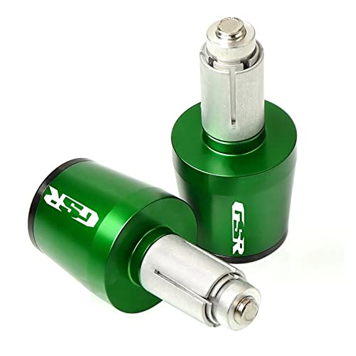 Poignées de guidon 22mm CNC Suzuki GSR 600 750 embouts de barre verts