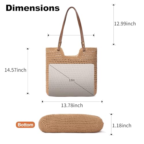 Bolso Tote de Playa Tejido para Mujer miniatura 4