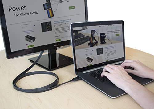 image for Plugable HDMI to VGA Adapter, 6 Foot (1.8 Meter) Converter Cable Suppo