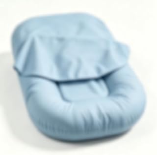 Newborn Play Pad with Washable Cover, Soft Cotton Lining, Celestial Blue