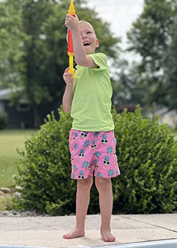 Cozople Toddler Boys Swim Trunks Boxer Brief Liner No Mesh Bathing Suits Cute Hawaii Pineapple Swim Shorts Swimwear Summer Upf Quick Dry Beach Board Shorts Size 3T #TOP6