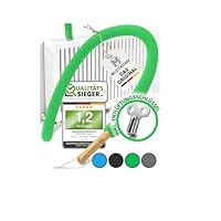 DIE ORIGINAL Heizungsbürste lang 115cm [NOTE 1,2] I Flexible Heizkörperbürste für Heizkörper reinigen & Heizkosten senken I Long Radiator Brush I Heizkörper Reinigungsbürste inkl. Entlüftungsschlüssel