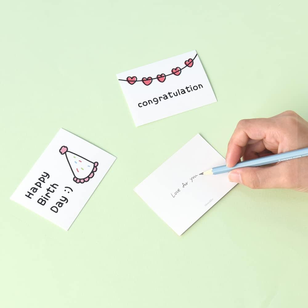 Monolike Day-by-day Card, Love for you Ver.1 - Mix 36 Mini Single cards, 36 envelopes, 36 stickers Package image 5