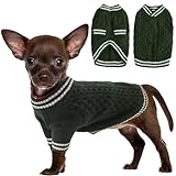 PULL POUR CHIEN POLYVALENT POUR CHAQUE OCCASION : Qu'il s'agisse d'une fête d'anniversaire, d'un mariage, de Noël, de la Saint-Valentin, de Pâques, de Thanksgiving, d'Halloween ou tout simplement pour rester au chaud pendant les journées froides, ce petit pull tricoté pour chien est un incontournable. Avec ce pull pour chien, votre compagnon à quatre pattes bien-aimé se démarquera sans aucun doute de la foule.