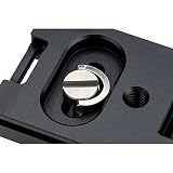 Kiorafoto Uniwersalny talerz Arca Swiss ze śrubą 1/10.2 cm i regulowanym paskiem na szyję, oczko łączące jako płytka szybkiego zwalniania statywu, pasek na nadgarstek do aparatu, akcesoria adaptera